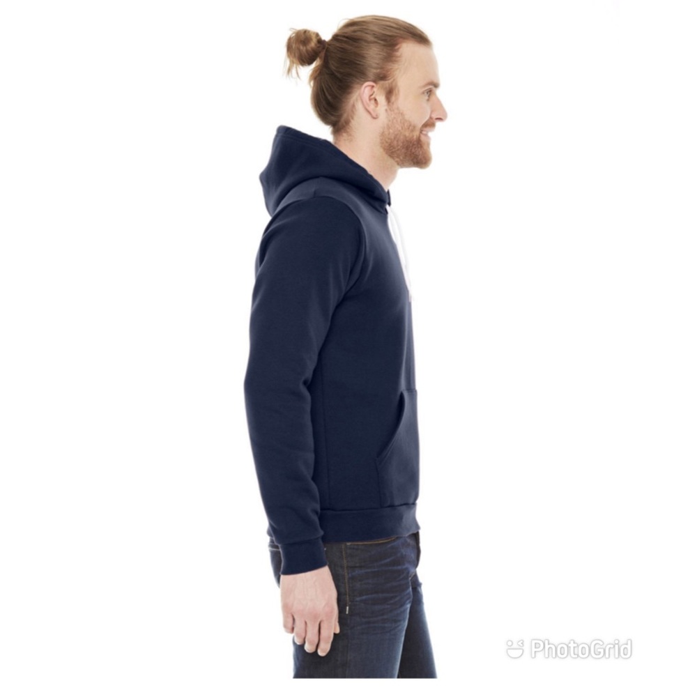 Unisex Flex Fleece Drop Shoulder Pullover Hoodie - Picture 4 of 5
